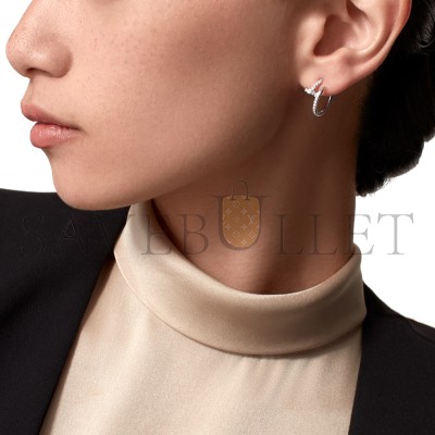 CARTIER JUSTE UN CLOU HOOP EARRINGS, SMALL MODEL, PAVED B8301431